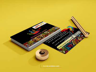 painter business card graphic design