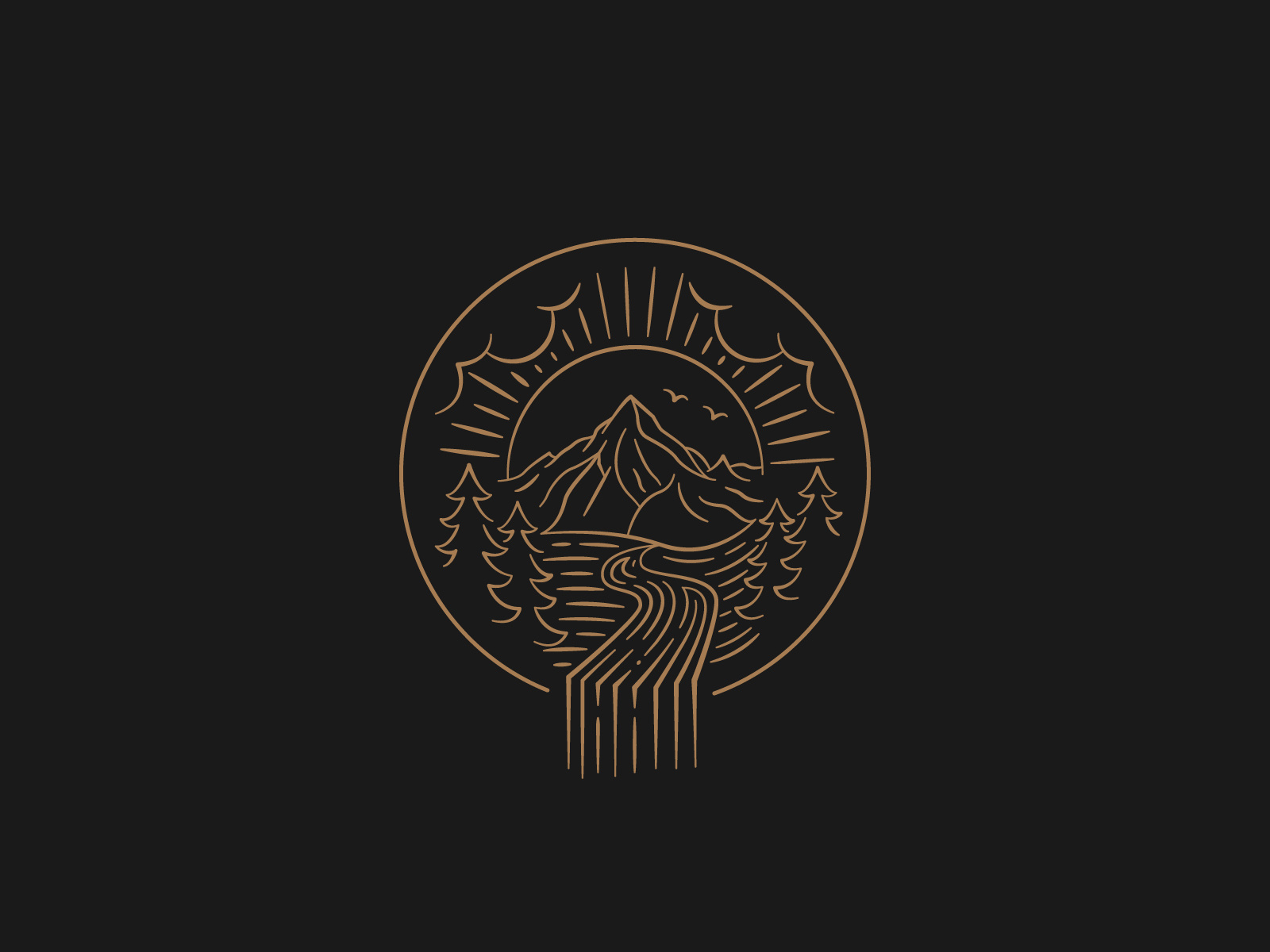 Wilderness Badge by Jeremy Vessey on Dribbble