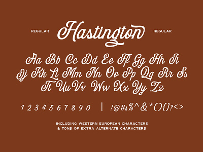 Hastington Script by Jeremy Vessey on Dribbble
