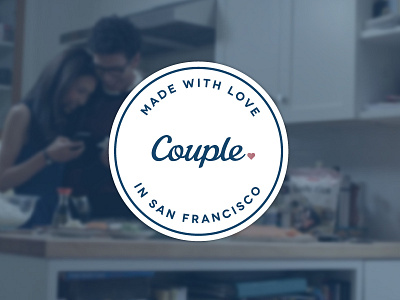 Couple - An App for Two (Sticker) app couple couple.me flat icon ios lettering logo sticker wordmark