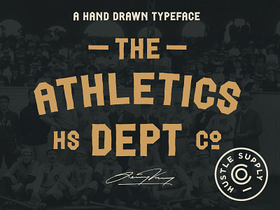 Athletic Dept. - Now available for sale on Creative Market! baseball font college sports football hand drawn font logo merch retro font sports sports font vintage wordmark