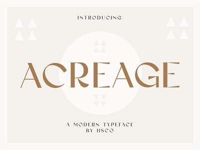 Acreage - A Modern Display Typeface bohemian boho branding contemporary contemporary font fashion fashion brand font luxury modern logo modern typeface