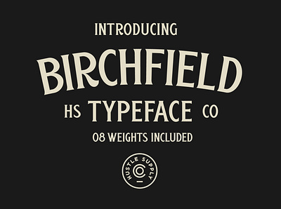 Birchfield - A Vintage Spur Serif Typeface 20th century spur serif type design typeface typography vintage vintage baseball vintage branding vintage logo design vintage typography