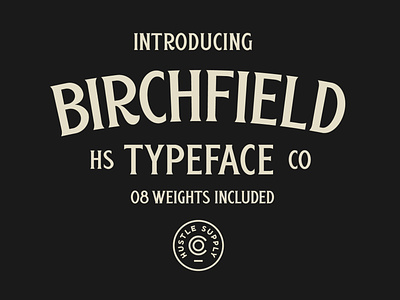Birchfield - A Vintage Spur Serif Typeface 20th century spur serif type design typeface typography vintage vintage baseball vintage branding vintage logo design vintage typography