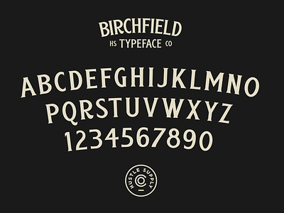 Birchfield Alphabet branding font hand lettering lettering logo retro typeface typography vintage vintage logo