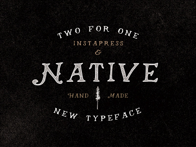 Native - A hand drawn typeface