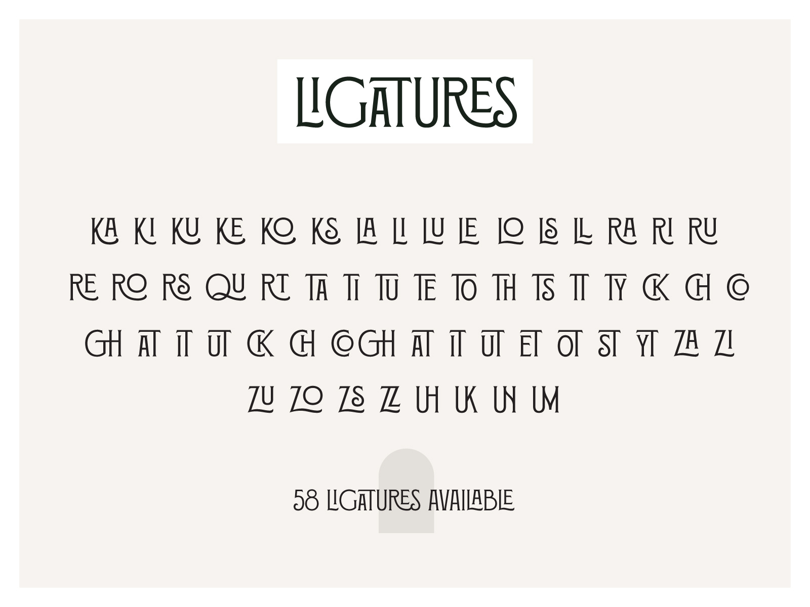 Hatchet & Arrow Ligatures by Jeremy Vessey on Dribbble