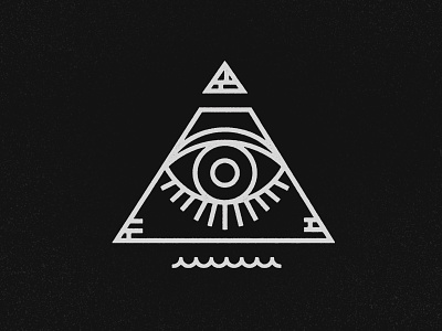 All Seeing Eye all seeing eye eye eye pyramid geometric illuminati line logo mono pyramid