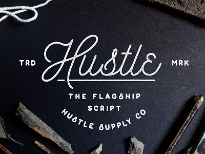 Hustle Script - Now Available on Creative Market calligraphy hustle script hustle supply co lettering mono script script type type design vintage