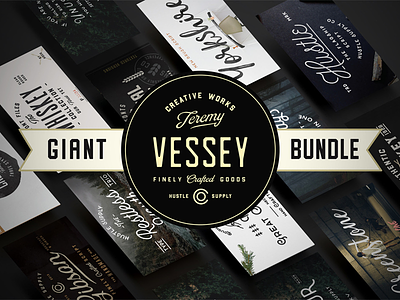 The Giant Bundle | 56 Fonts font label lettering type type design typography vintage vintage brand vintage logo