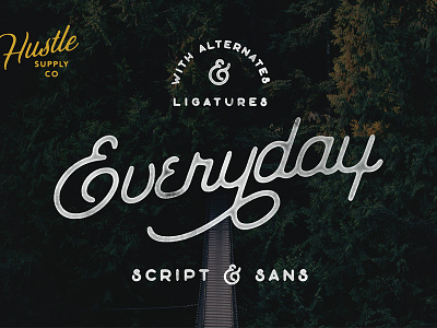 Everyday Script - Available on Creative Market