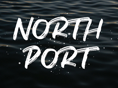 North Port - Available for sale on Creative Market! branding brush hand drawn hand lettering handmade lettering texture