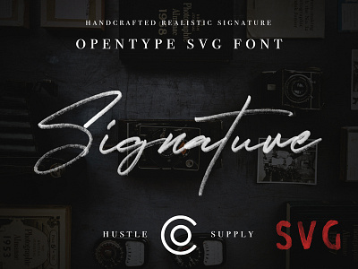 JV Signature OpenType SVG Script