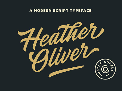 Heather Oliver - A Modern Script Typeface