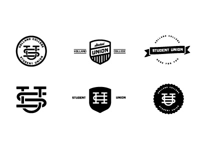 Student Union Mark athletics college crest emblem icons logo logos marks retro stamps vintage wordmarks