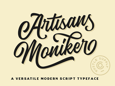 The Artisan's Moniker - A Versatile Script Typeface
