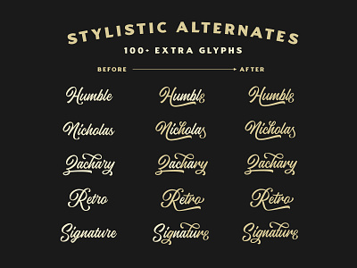 Artisans Moniker   Stylistic Alternates