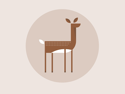 Deer Illustration animal logo animal logos deer icon deer illustration deer logo doe flat illustration geometric deer minimalist illustration