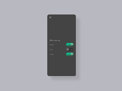 Daily UI - On/Off switch app dailyui dailyuichallenge design figma ui ux
