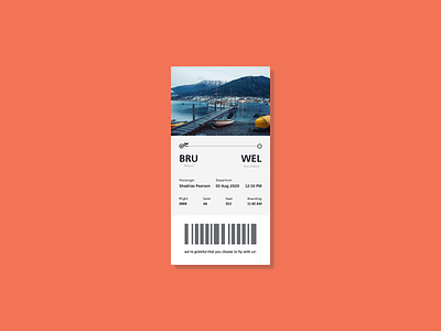 Daily UI - Boarding pass dailyui dailyuichallenge design sketchapp typography ui