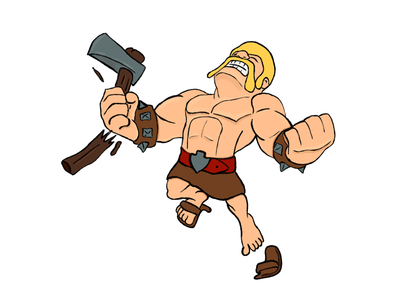 How To Draw Clash Of Clans Barbarian, Step by Step, Drawing Guide, by Dawn  - DragoArt