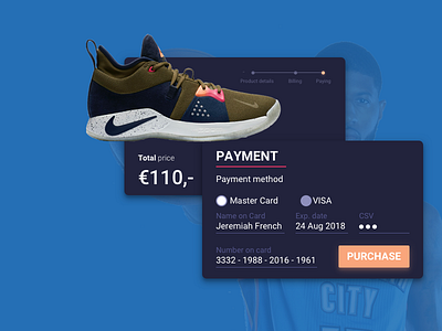 Daily Ui 002 Credit Card Checkout