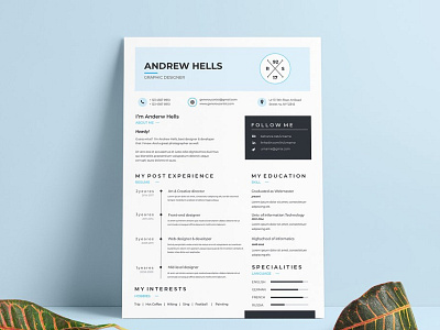 Creative Resume Template Cv teachers resume