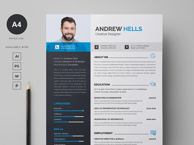 Creative Resume Template teachers resume