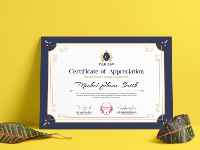 Certificate Template Design by Click Paint on Dribbble