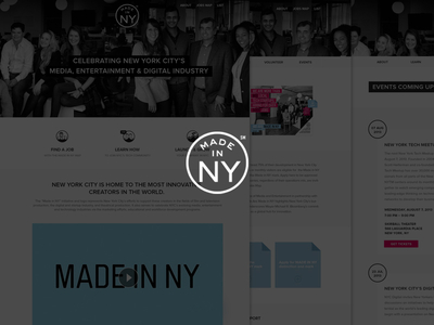 MADE IN NY flat icons made in ny new york psd tech web website