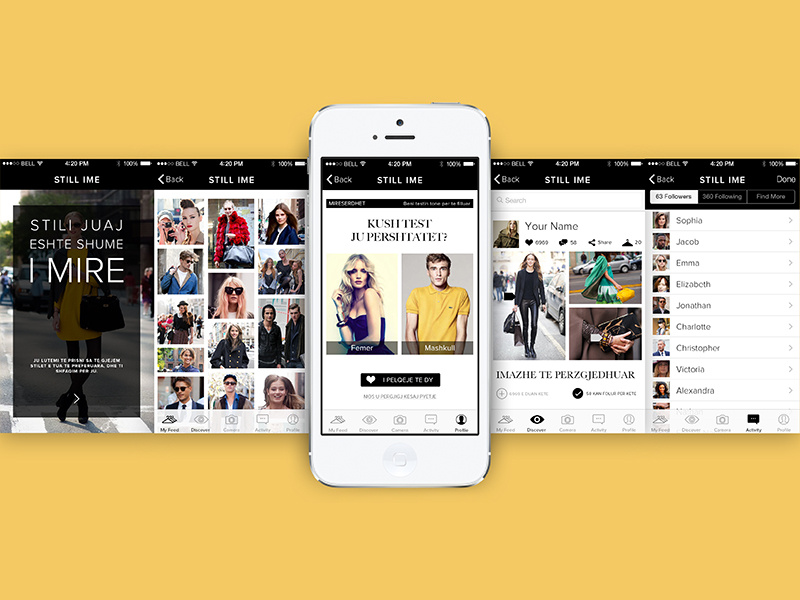 STILI IME - app app mobile ui ux design application fashion