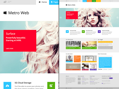 Metro Web - Wordpress Theme