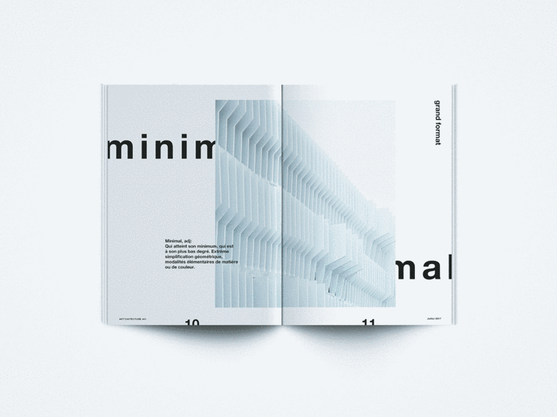 Art'Chitecture Editorial Design architecture architecture magazine clean cover editorial design grid helvetica layout less is more magazine minimalism typography