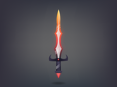 Second Fantasy sword fantasy glow gradient illustration light rpg sword