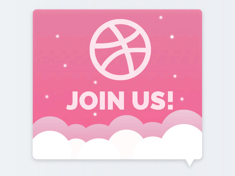Join us! 2 Dribbble invites giveaway animation chat dribbble giveaway icon illustration invite loop vector