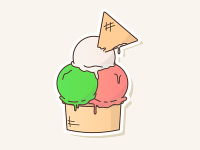 Italian Icecream sticker playoff