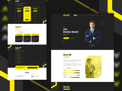 Reluse- Personal Portfolio Webui concept cv design design dribbble green idea inspire logo resume ui ux