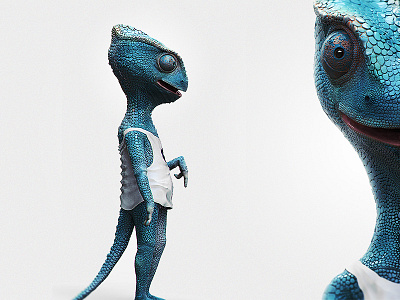 Cameleon cameleon character design chill cool drink jungster photoshop zbrush