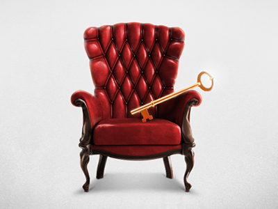 Notus armchair banking key notus red