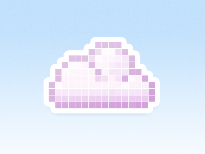 Pixel cloud 8 bit cloud pixel
