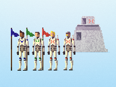 LastHope Characters character design qubicle voxel