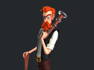 Pirate 3d character design zbrush