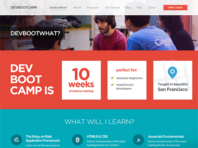 DevBootCamp Redesign