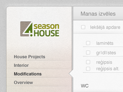 4 Season House web design