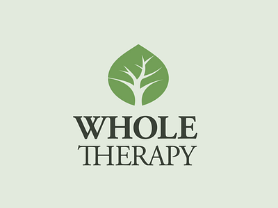 Whole Therapy Animated Logo aftereffects animatedlogo brand brand identity branding branding design clinic growth leaf logo motiongraphics therapy tree wholistic