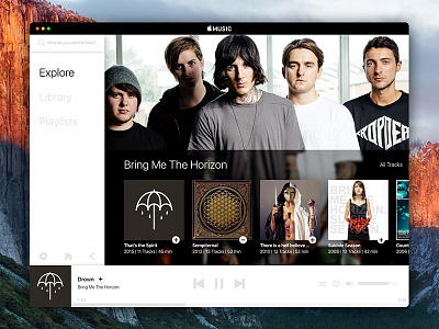 Apple Music Desktop App complexion reduction music player