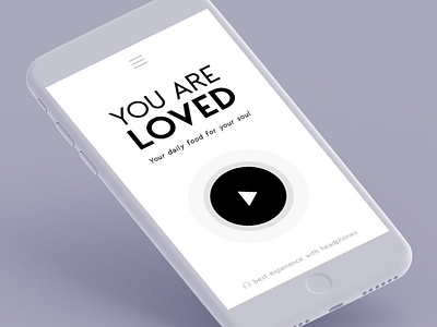 You Are Loved app design blackandwhite clean complexion reduction iphone iphone app love