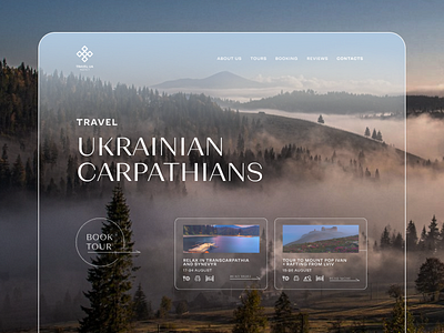 Tour booking website design design landing travel ui ukraine website