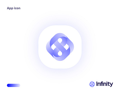 Infinity Logo Design - Modern Logo 3d app logo branding creative logo graphic design icon infinity logo logo logo creator logo design logo maker modern logo refinity logo
