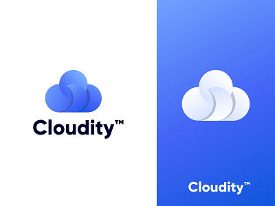 Cloudity Modern Logo Design - Cloud logo 3d abstract logo brand identity branding cloud logo graphic design logo logo design